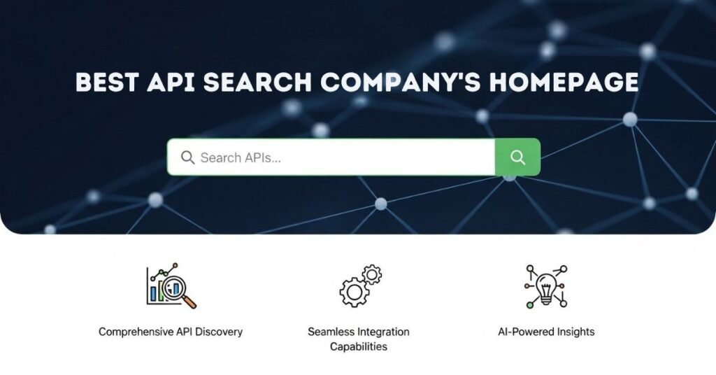 best API search company's homepage
