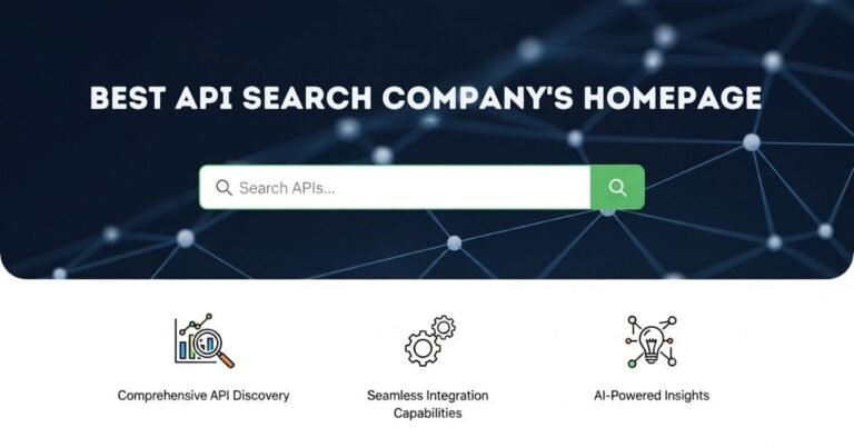 best API search company's homepage
