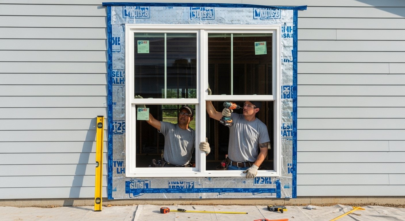 vinyl window installation