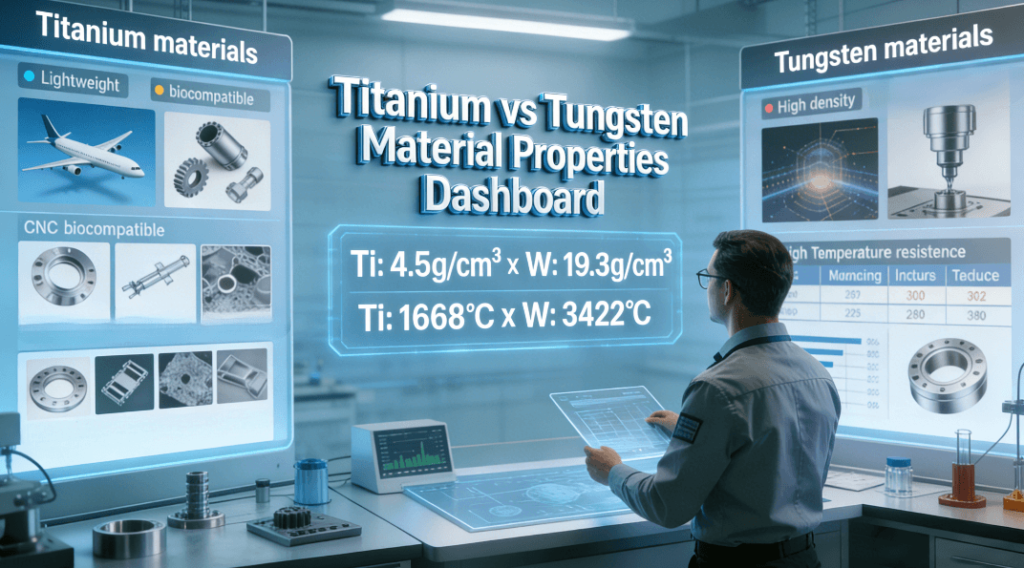 titanium and tungsten